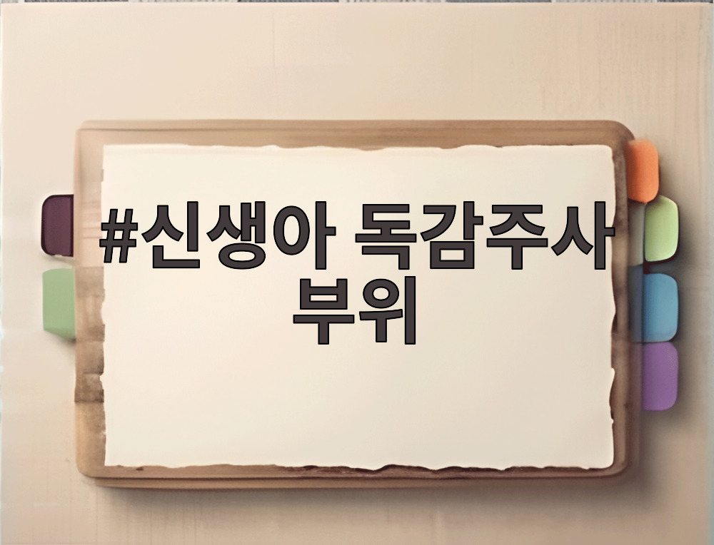 신생아 독감주사 부위