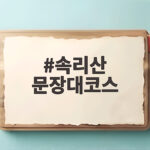 속리산 문장대코스