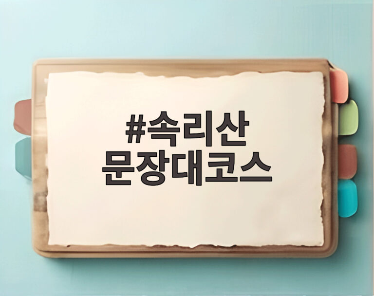 속리산 문장대코스