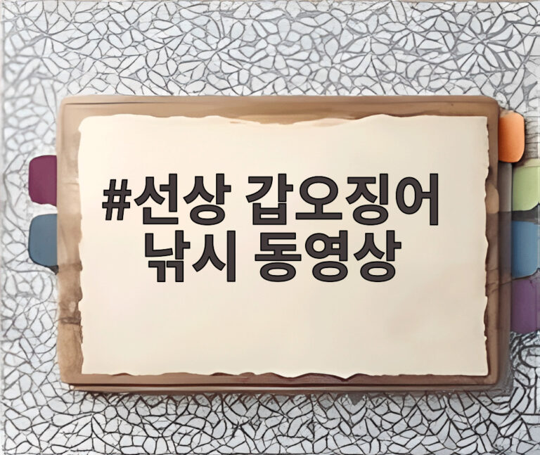 선상 갑오징어 낚시 동영상