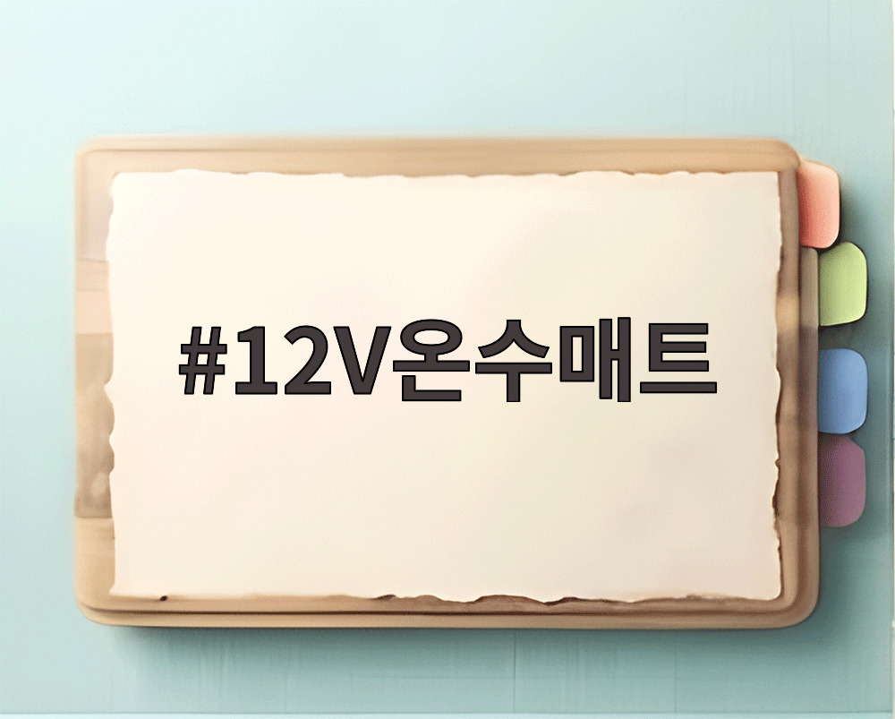 12V온수매트