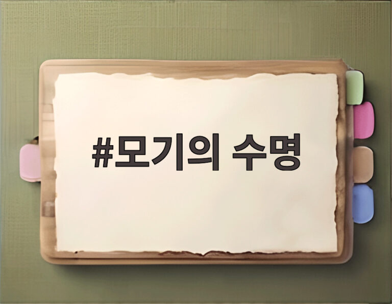 모기의 수명