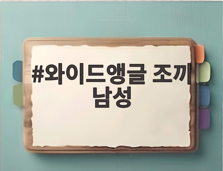 와이드앵글 조끼 남성