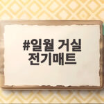 일월 거실 전기매트