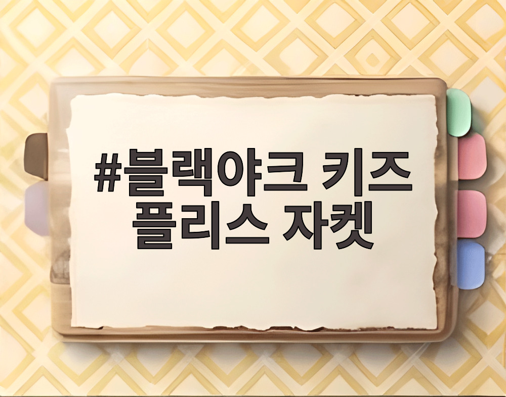 블랙야크 키즈 플리스 자켓