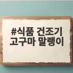 식품 건조기 고구마 말랭이 쫀득하게 만드는 시간과 온도 식품 건조기 고구마 말랭이