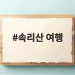 속리산 여행