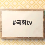 국회tv 채널번호와 실시간 무료 시청 방법 지금 확인해 보세요 국회tv