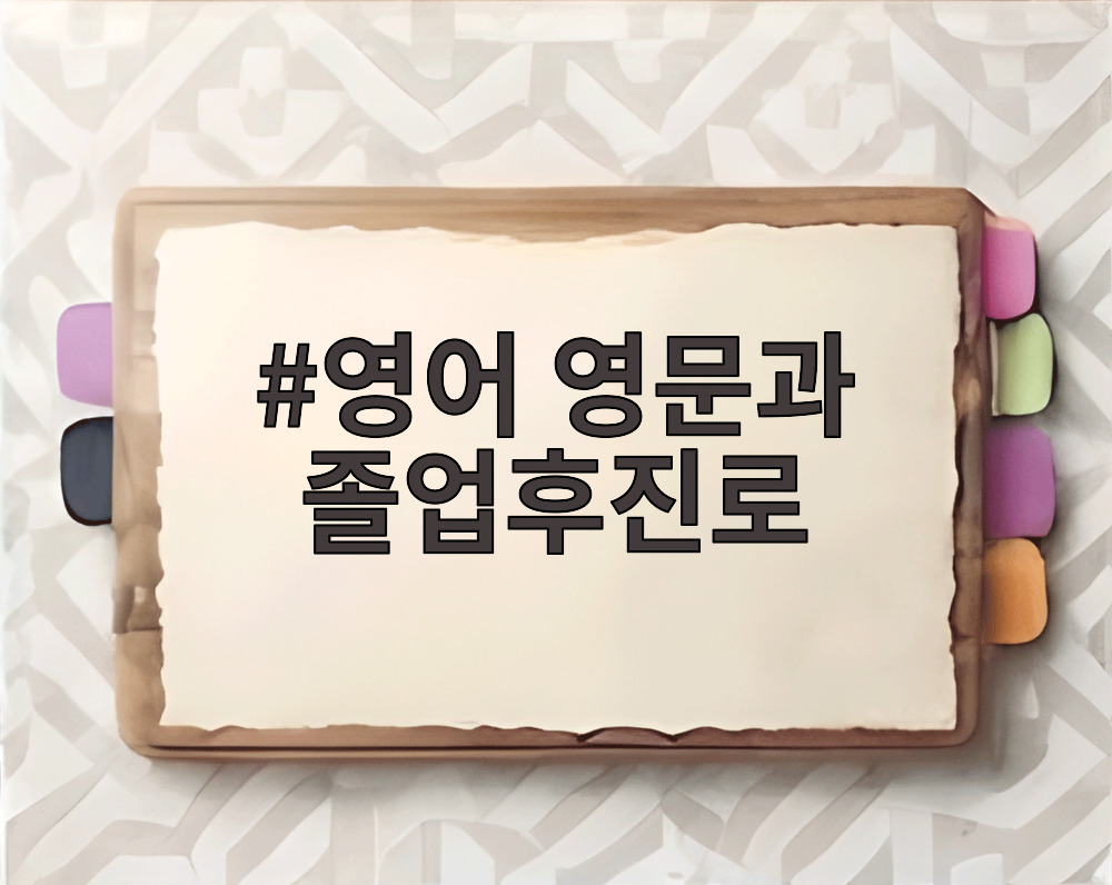 영어 영문과 졸업후진로