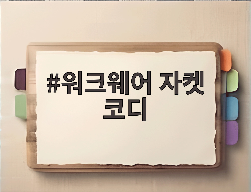워크웨어 자켓 코디