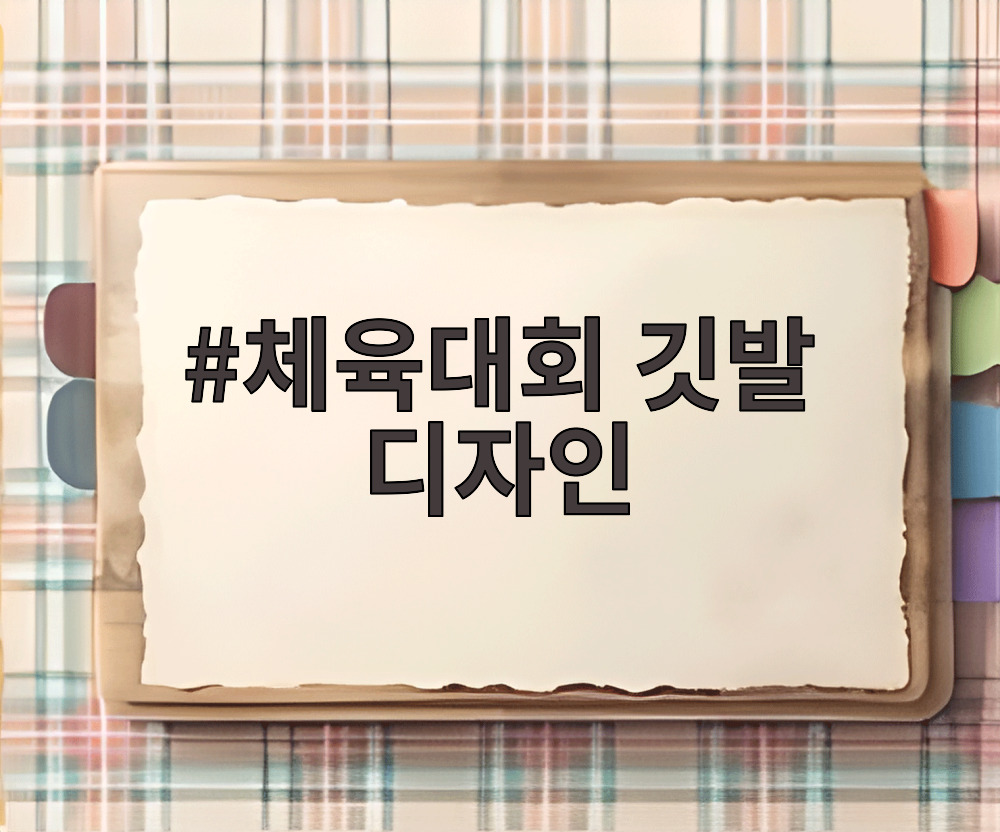 체육대회 깃발 디자인
