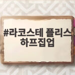 라코스테 플리스 하프집업