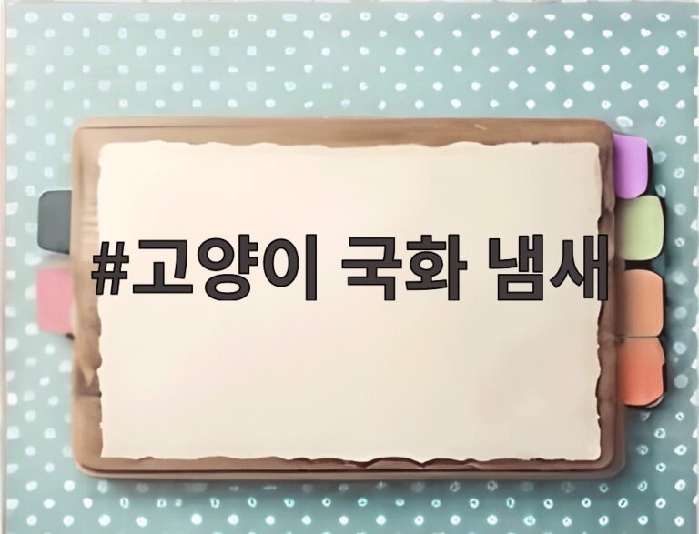 고양이 국화 냄새