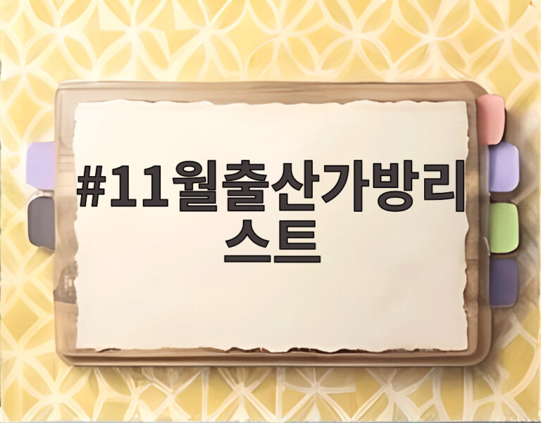 11월출산가방리스트