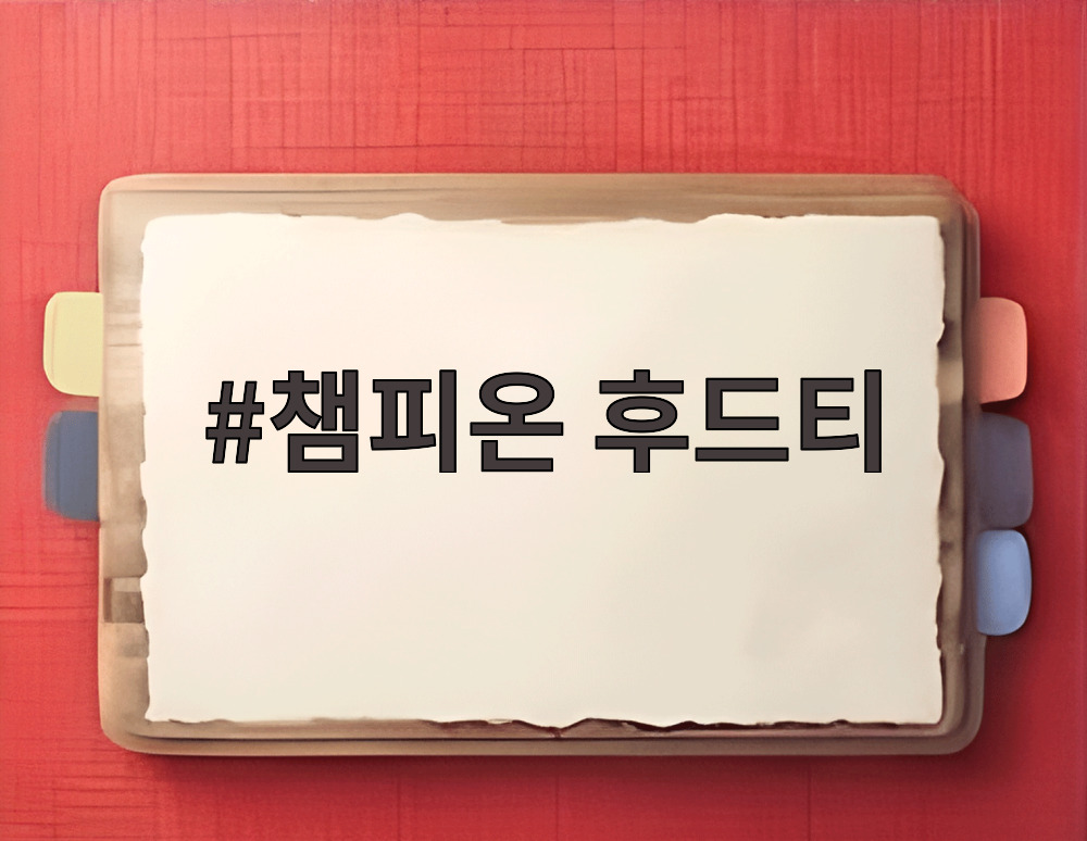 챔피온 후드티