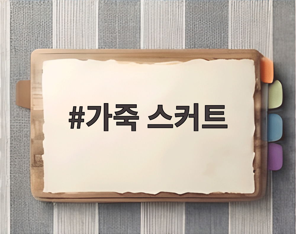 가죽 스커트