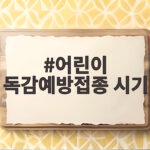 어린이 독감예방접종 시기