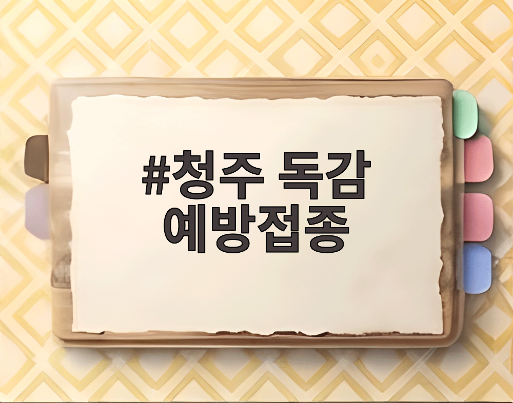 청주 독감 예방접종