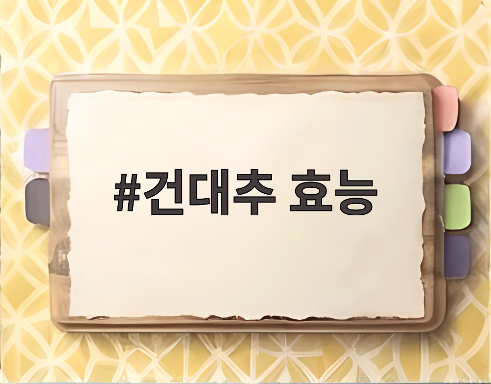 건대추 효능