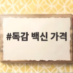 독감 백신 가격