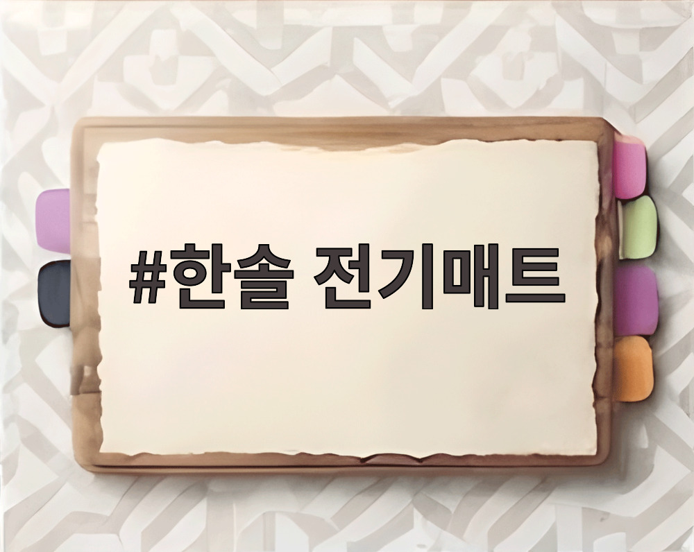 한솔 전기매트