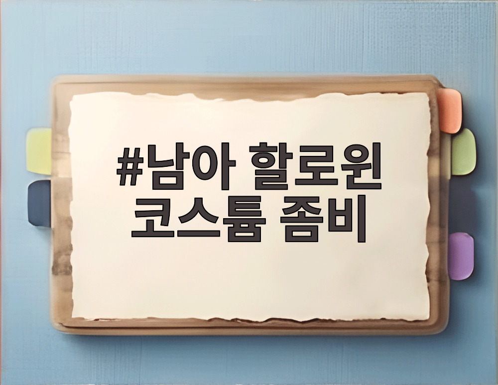 남아 할로윈 코스튬 좀비