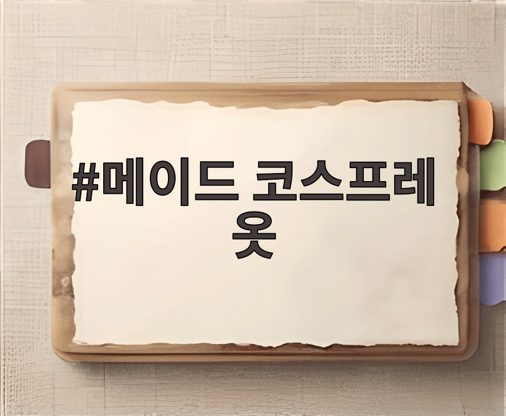 메이드 코스프레 옷