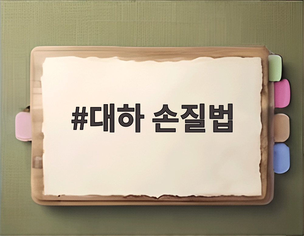 대하 손질법