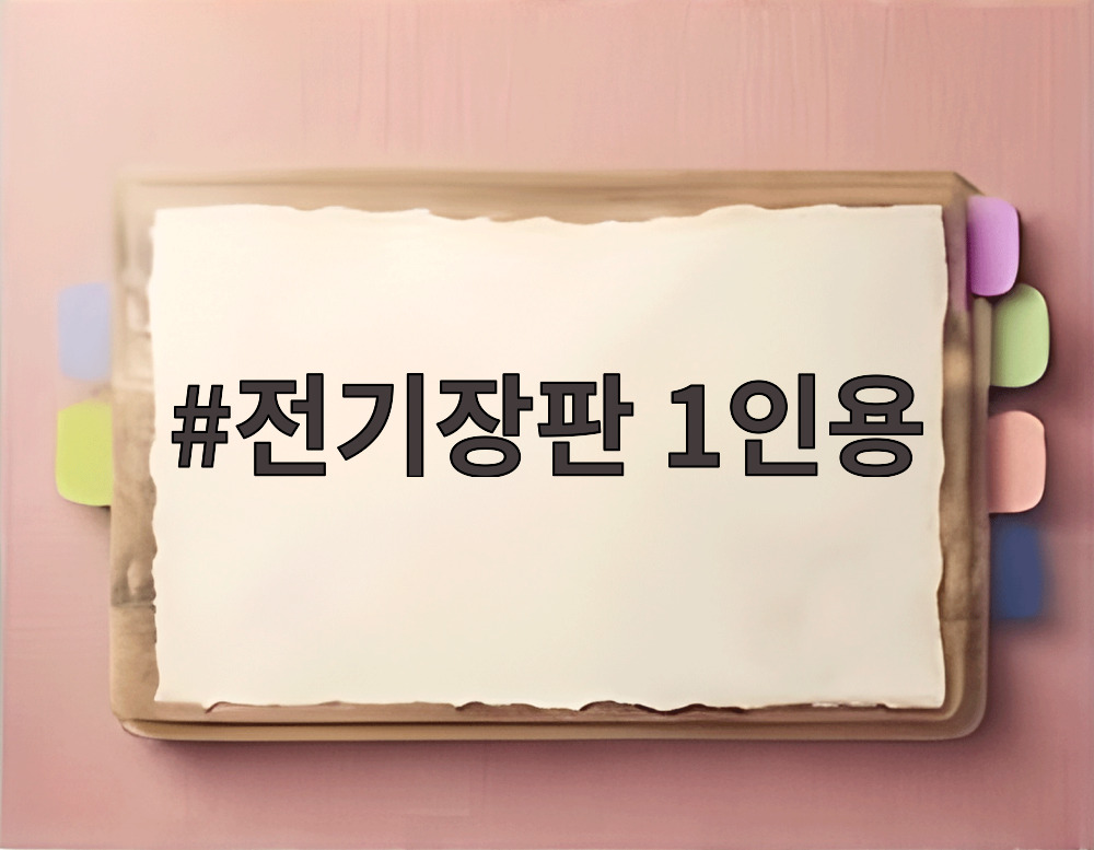 전기장판 1인용