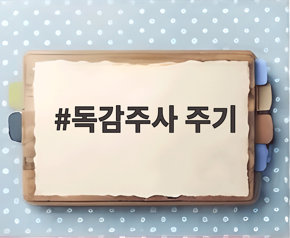독감주사 주기
