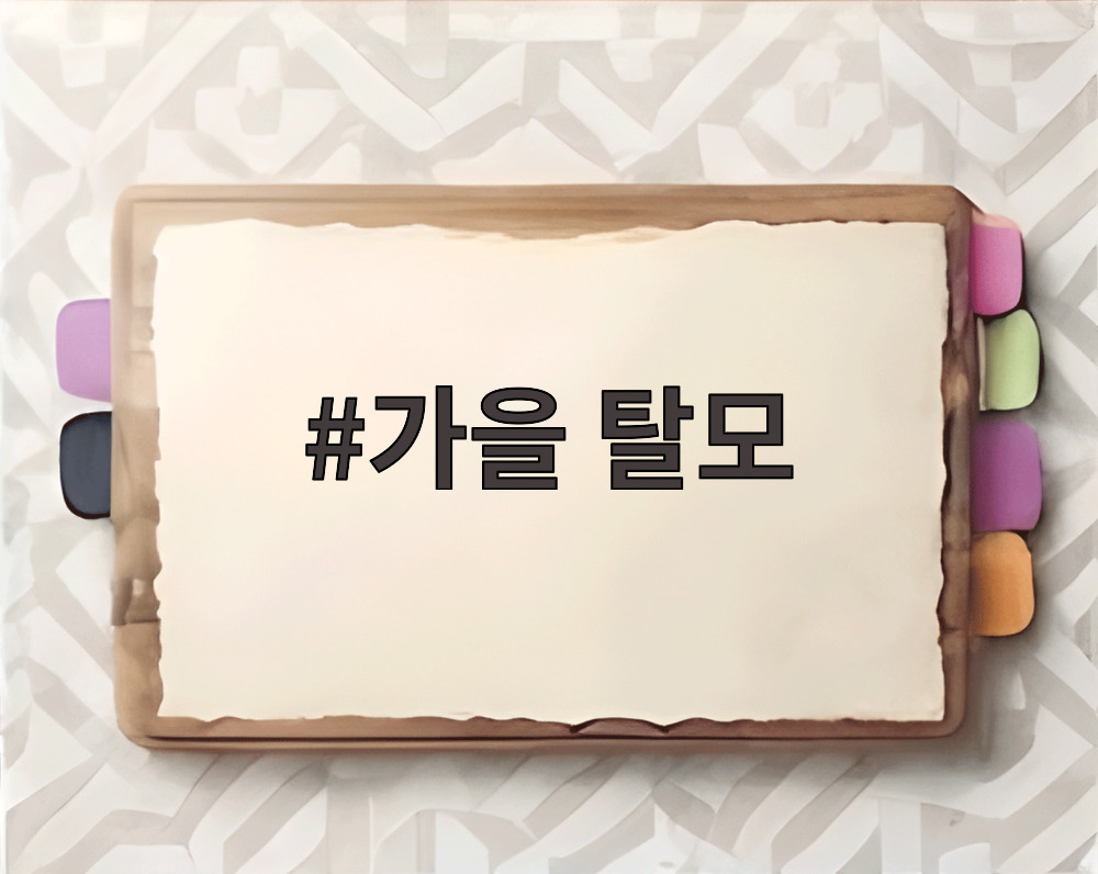 가을 탈모