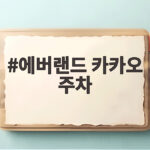 에버랜드 카카오 주차 이렇게 하면 하루 만원으로 끝내요 에버랜드 카카오 주차