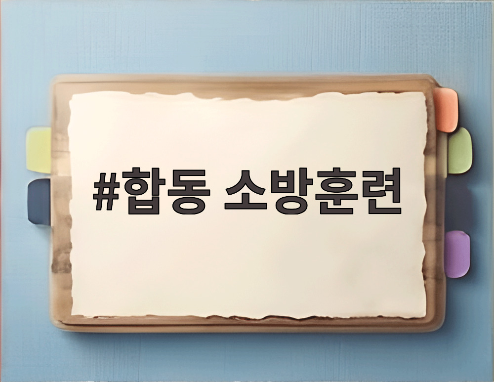 합동 소방훈련