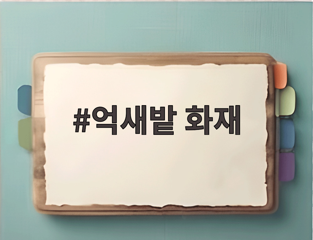 억새밭 화재