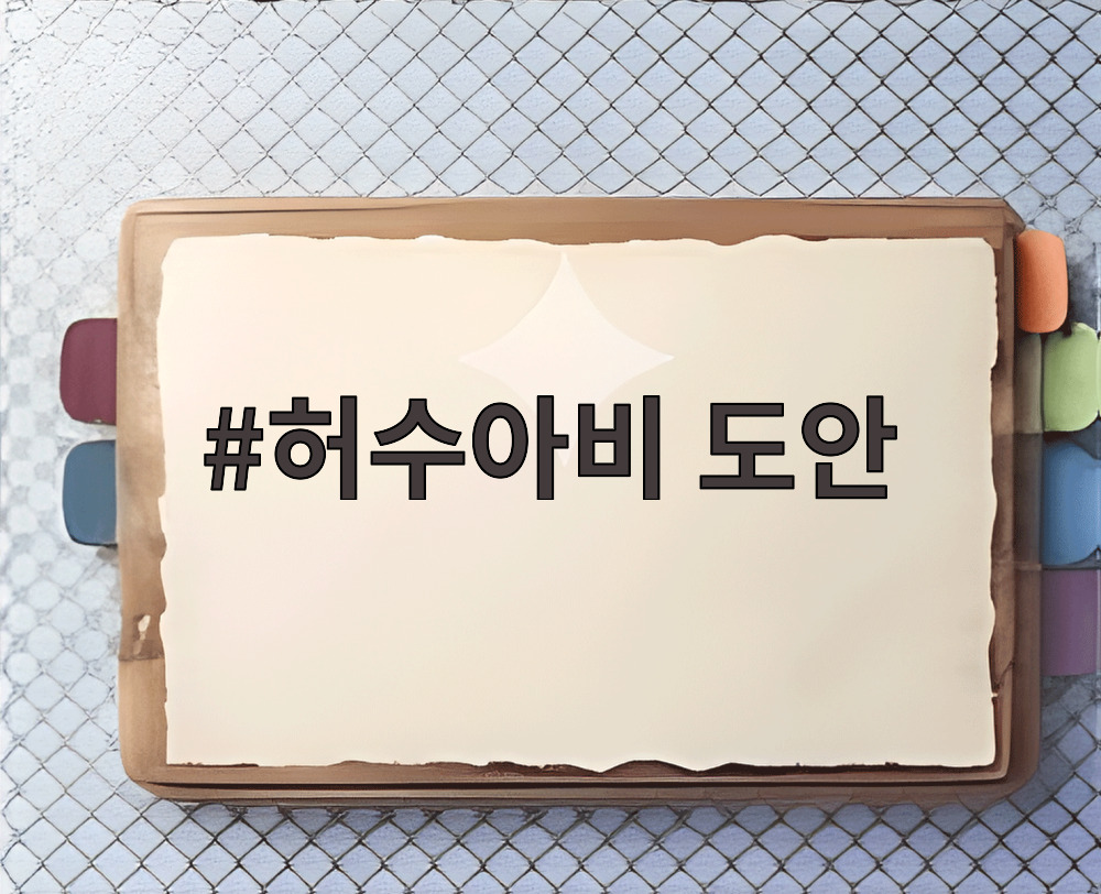 허수아비 도안