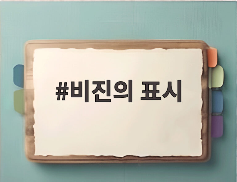 비진의 표시