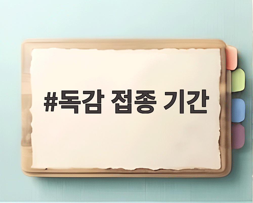 독감 접종 기간