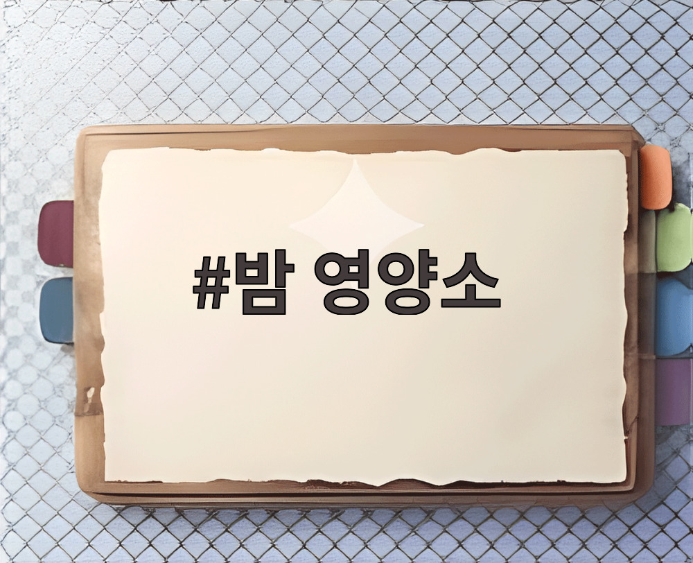 밤 영양소