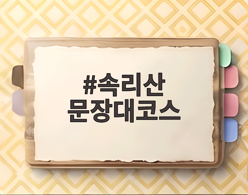 속리산 문장대코스