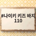 나이키 키즈 바지 110