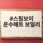 스팀보이 온수매트 보일러 전자파 걱정 없이 온기 가득한 겨울 준비 스팀보이 온수매트 보일러