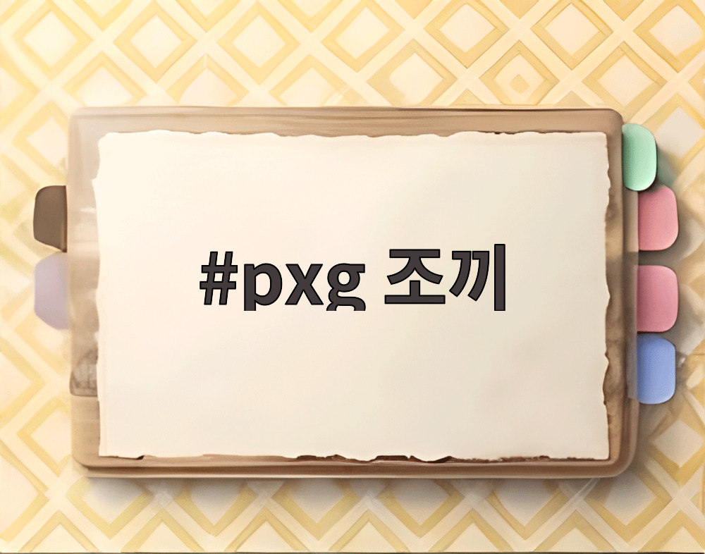 pxg 조끼