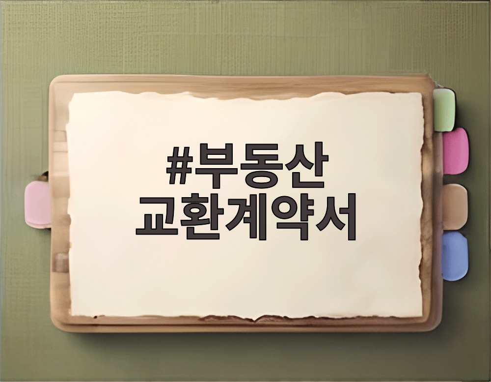 부동산 교환계약서