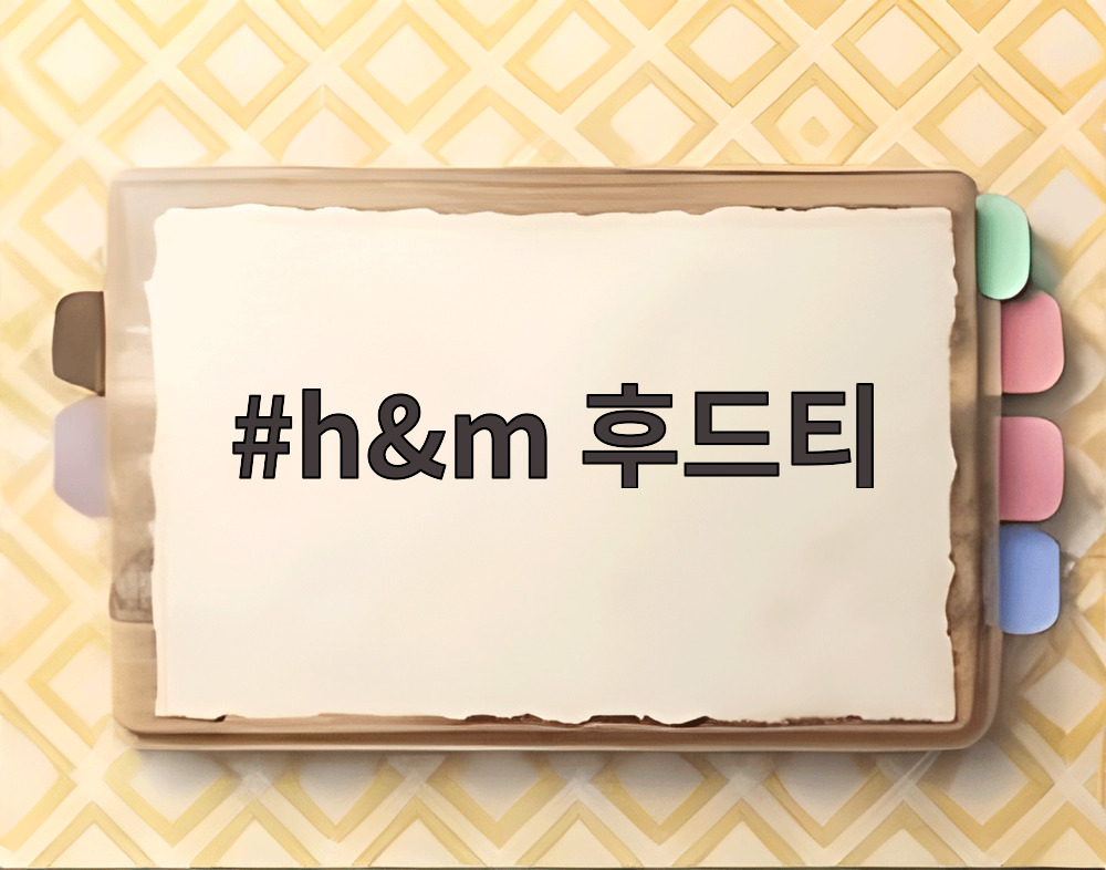 h&m 후드티