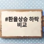 환율상승 하락 비교