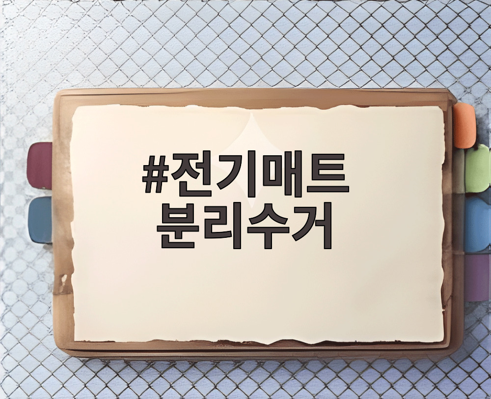 전기매트 분리수거