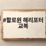 할로윈 해리포터 교복으로 완성하는 특별한 하루 할로윈 해리포터 교복