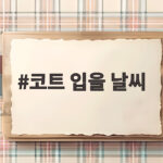 코트 입을 날씨가 궁금할 때 아침 기온으로 고르는 옷차림 코트 입을 날씨