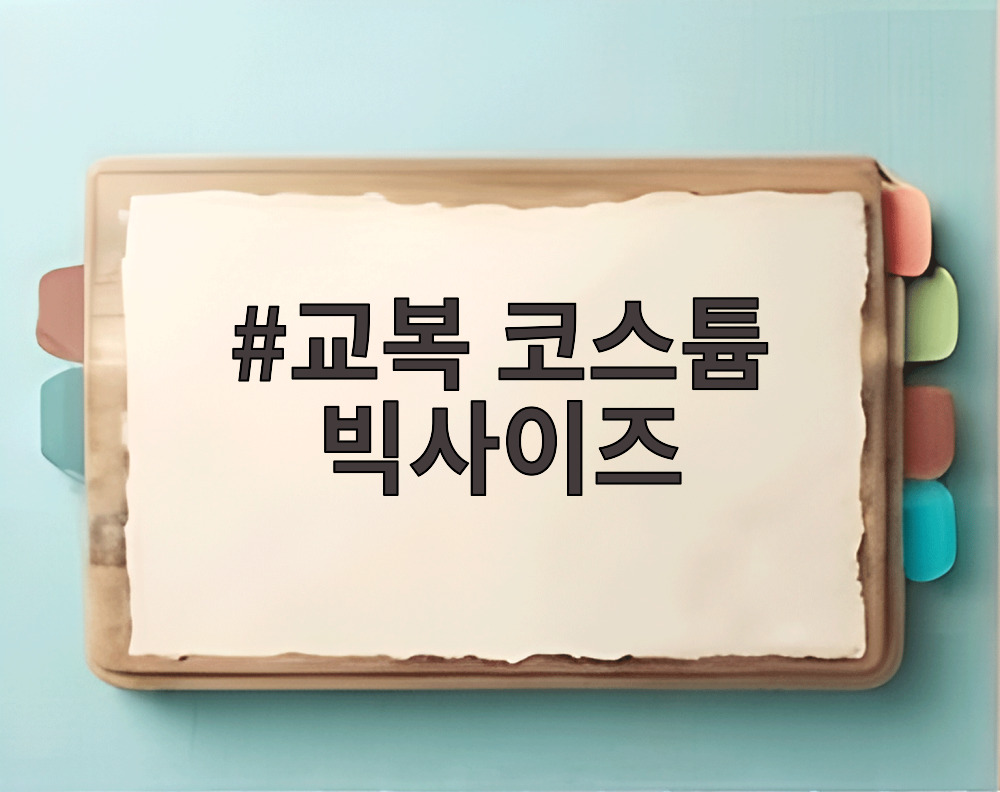 교복 코스튬 빅사이즈