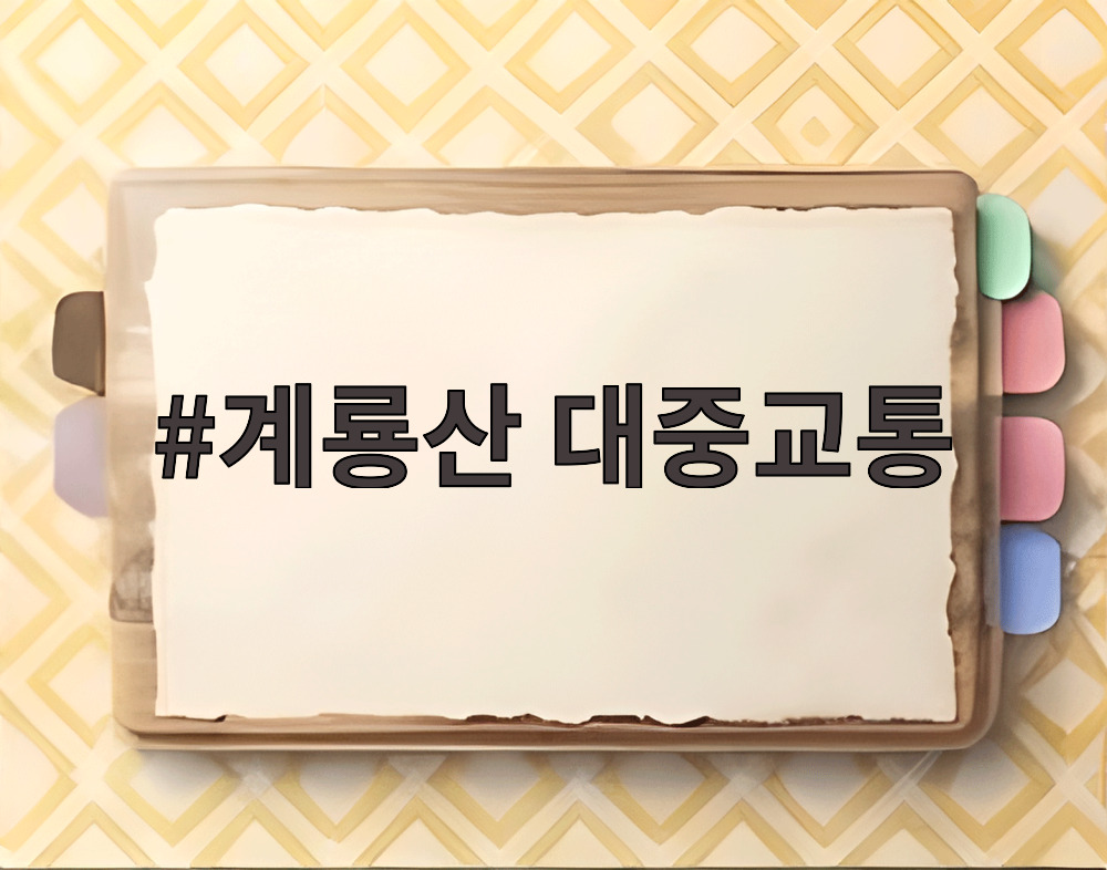 계룡산 대중교통